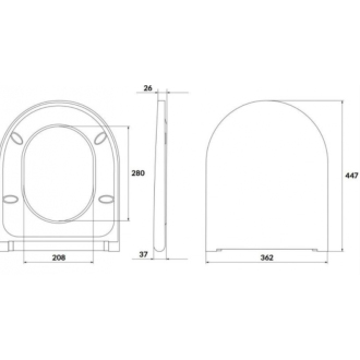 Cersanit Larga SET B331 WC ovál CO sedátko slim duro SC EO S701-472