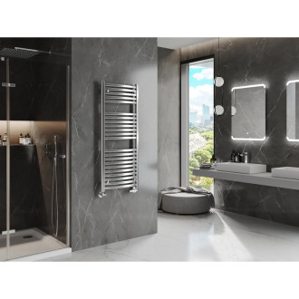 Kúpeľňový radiátor Mexen Helios 1200 x 500 mm, 448 W, chróm - W103-1200-500-00-01