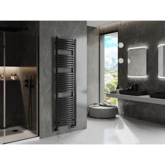 Kúpeľňový radiátor Mexen Helios 1800 x 500 mm, 844 W, čierny - W103-1800-500-00-70