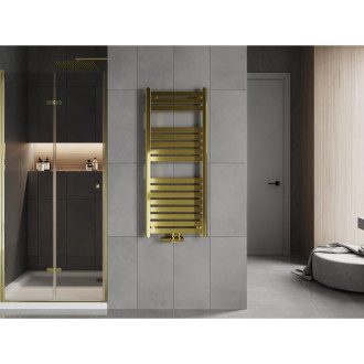 Kúpeľňový radiátor Mexen Urán 1200 x 500 mm, 422 W, zlatý - W105-1200-500-00-50
