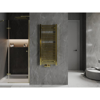 Kúpeľňový radiátor Mexen Plutón 1200 x 500 mm, 493 W, zlatý - W106-1200-500-00-50