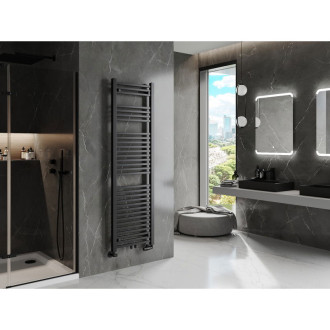 Kúpeľňový radiátor Mexen Plutón 1700 x 500 mm, 855 W, čierny - W106-1700-500-00-70