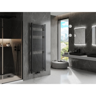 Kúpeľňový radiátor Mexen Plutón 1700 x 600 mm, 991 W, čierny - W106-1700-600-00-70