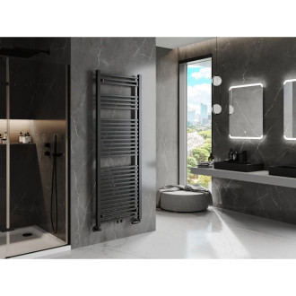 Kúpeľňový radiátor Mexen Plutón 1700 x 600 mm, 991 W, čierny - W106-1700-600-00-70