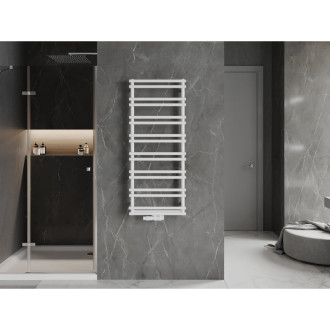 Kúpeľňový radiátor Mexen Saturn 1200 x 500 mm, 409 W, biely - W108-1200-500-00-20