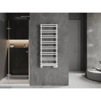 Kúpeľňový radiátor Mexen Saturn 1200 x 500 mm, 409 W, biely - W108-1200-500-00-20