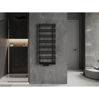 Kúpeľňový radiátor Mexen Saturn 1200 x 500 mm, 409 W, čierny - W108-1200-500-00-70