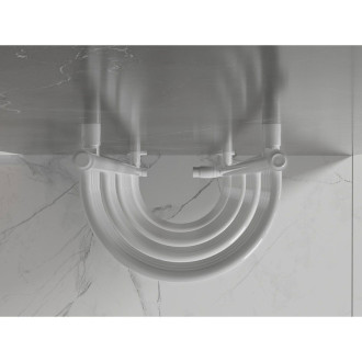 Kúpeľňový radiátor Mexen Eros 900 x 318 mm, 315 W, biely - W112-0900-318-00-20