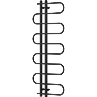 Dekoratívny kúpeľňový radiátor Mexen Kiso 1250 x 500 mm, 256 W, čierny - W114-1250-500-00-70
