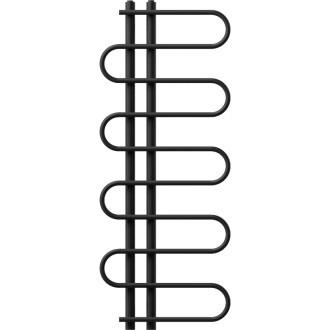 Dekoratívny kúpeľňový radiátor Mexen Kiso 1250 x 500 mm, 256 W, čierny - W114-1250-500-00-70