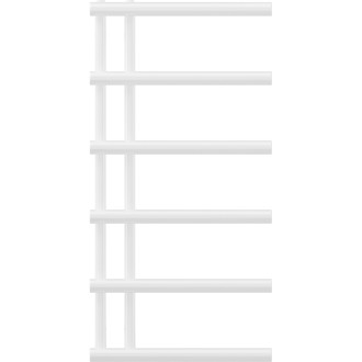 Dekoratívny kúpeľňový radiátor Mexen Jukon 988 x 500 mm, 461 W, biely - W116-0988-500-00-20