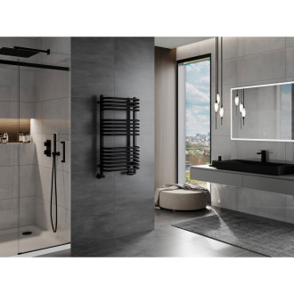 Kúpeľňový radiátor Mexen Apollo 860 x 450 mm, 424 W, čierny - W117-0860-450-00-70