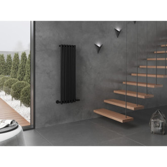 Dekoratívny radiátor Mexen Nevada 1200 x 360 mm, 483 W, čierny - W201-1200-360-00-70