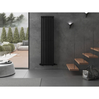 Dekoratívny radiátor Mexen Nevada 1800 x 480 mm, 940 W, čierny - W201-1800-480-00-70