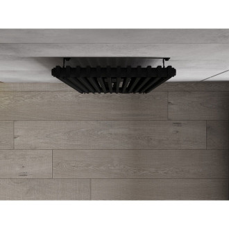 Dekoratívny radiátor Mexen Kansas 1800 x 420 mm, 1242 W, čierny - W204-1800-420-00-70