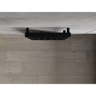 Dekoratívny radiátor Mexen Alaska 1216 x 440 mm, 542 W, čierny - W205-1216-440-00-70