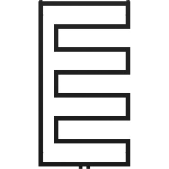 Dekoratívny radiátor Mexen Florida 1080 x 600 mm, 358 W, čierny - W206-1080-600-00-70