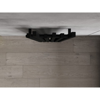 Dekoratívny radiátor Mexen Omaha 1800 x 420 mm, 655 W, čierny - W208-1800-420-00-70