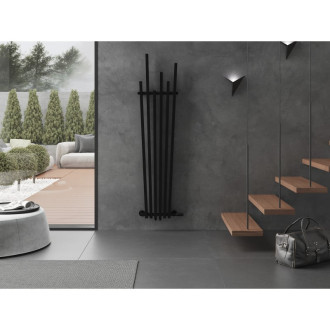 Dekoratívny radiátor Mexen Omaha 1800 x 420 mm, 655 W, čierny - W208-1800-420-00-70