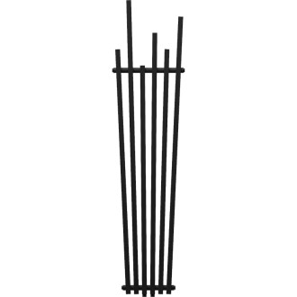 Dekoratívny radiátor Mexen Omaha 1800 x 420 mm, 655 W, čierny - W208-1800-420-00-70