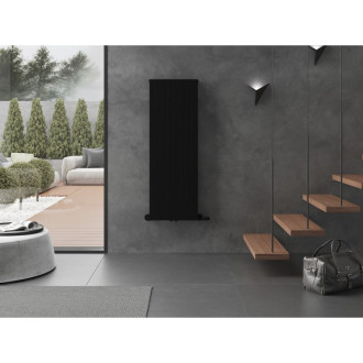 Dekoratívny radiátor Mexen Topeka 1400 x 480 mm, 950 W, čierny - W210-1400-480-00-70