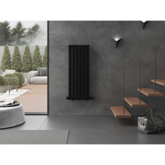 Dekoratívny radiátor Mexen Boston 1200 x 452 mm, 611 W, čierny - W213-1200-452-00-70