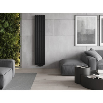 Dekoratívny radiátor Mexen Boston 1800 x 376 mm, 740 W, čierny - W213-1800-376-01-70