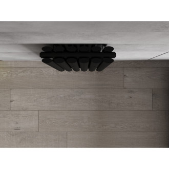 Dekoratívny radiátor Mexen Dallas 1600 x 360 mm, 1039 W, čierny - W214-1600-360-00-70