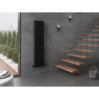Dekoratívny radiátor Mexen Dallas 1600 x 360 mm, 1039 W, čierny - W214-1600-360-00-70