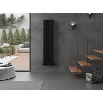 Dekoratívny radiátor Mexen Dallas 1600 x 360 mm, 1039 W, čierny - W214-1600-360-00-70