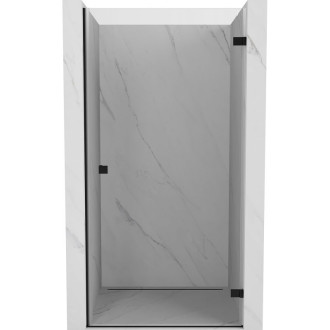 Sprchové dvere Mexen Lunar-B s pravými pántami 90 cm, priehľadné, čierne - 832-090-000-70-00-P