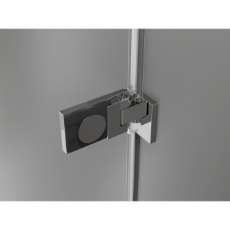 Sprchové dvere Mexen Lunar-F ľavé skladacie 75 cm, priehľadné, chróm - 836-075-000-01-00-L