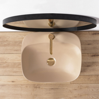 REA Umývadlo na dosku Luiza 50 Beige Matt REA-U9609