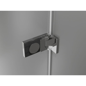 Sprchové dvere Mexen Lunar-F ľavé skladacie 115 cm, priehľadné, chróm - 836S-115-050-01-00-L