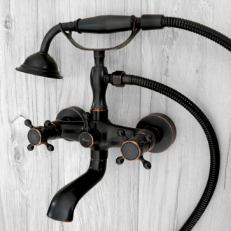 Rea batéria vaňová a sprchová Retro Old Black REA-B0224