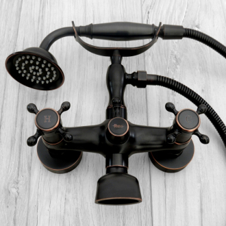 Rea batéria vaňová a sprchová Retro Old Black REA-B0224
