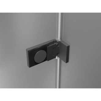 Sprchové dvere Mexen Lunar-F pravé skladacie 120 cm, priehľadné, strieborná - 836S-120-050-95-00-P