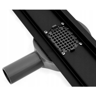 Rea Odtokový žľab + sifón + nohy + tesniaca manžeta Neo&amp;Pure 1000 N PRO Black REA-G8909