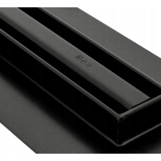 Rea Odtokový žľab + sifón + nohy + tesniaca manžeta Neo Slim Pro-700 Black REA-G8901