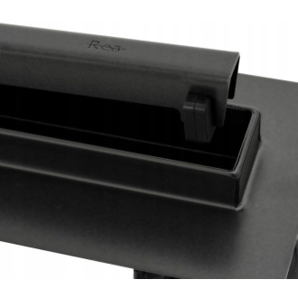 Rea Odtokový žľab + sifón + nohy + tesniaca manžeta Neo Slim Pro-700 Black REA-G8901