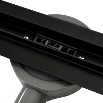 Rea Odtokový žľab + sifón + nohy + tesniaca manžeta Neo Slim Pro-700 Black REA-G8901