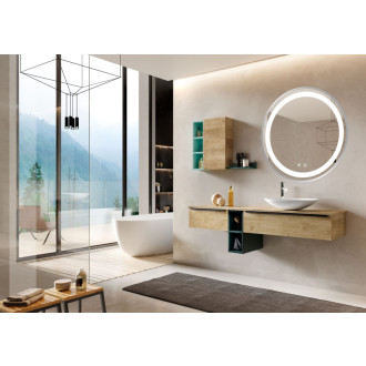 Rea Zrcadlo LED 70cm MMJ BRUSH SILVER HOM-06506