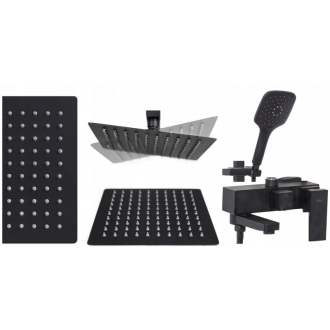Rea Sprchový set s batériou Fort Black Matt REA-P9861