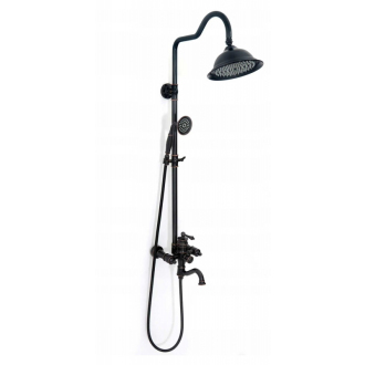 Rea Sprchový set s batériou Vintage Old Black REA-P2367