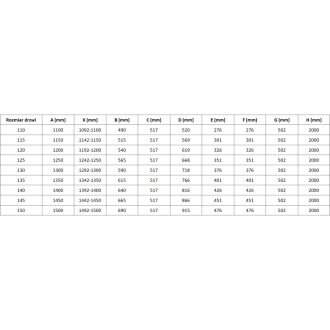 Sprchové skladacie dvere Mexen Lunar-F L pravé 145 cm, priehľadné, chróm - 836SL-145-050-01-00-P