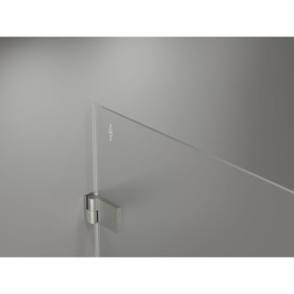 Sprchové dvere Mexen Lunar-B L s pravými pántami 110 cm, priehľadné, kartáčovaný nikel - 832SL-110-050-97-00-P