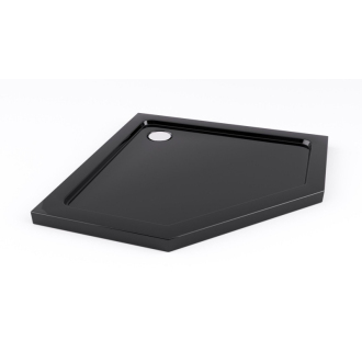 Rea sklenený kout priehľadný 1000 x 1000 x 1950 Diamond Black REA-K5623