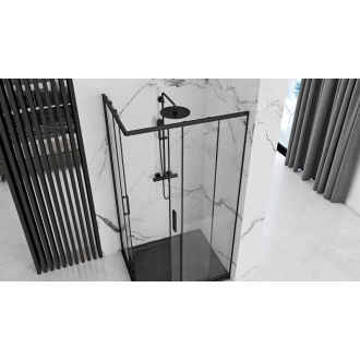 Rea Sprchovací kút Punto Black 80x100 REA-K4806