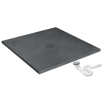 REA Sprchová vanička Grey Rock 90x90 REA-K4585