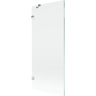 Vaňová zástena Mexen Lunar s jedným krídlom 80 x 150 cm, priehľadná, chróm - 897-080-000-01-00